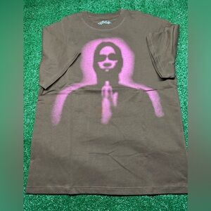 Xpose Brown Tee with Pink Graphic